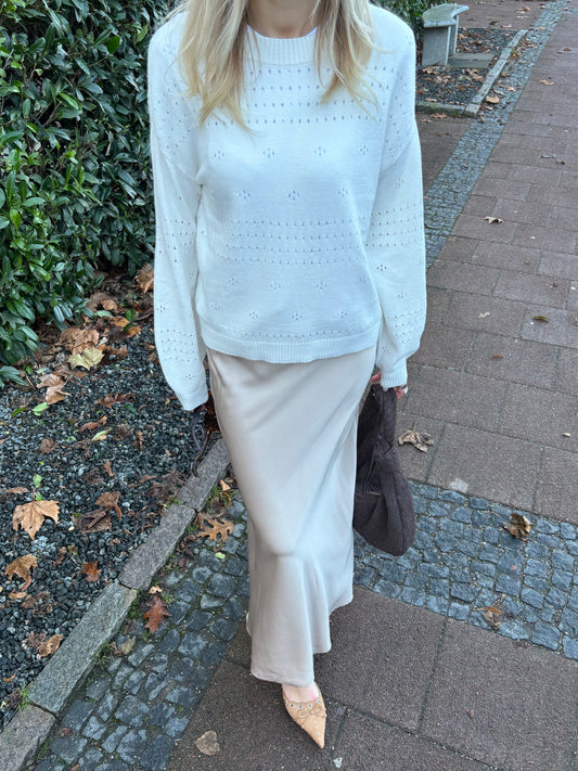 VIRIL Pullover - White Alyssum