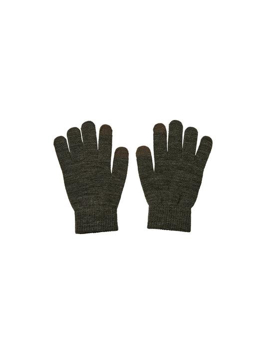 PCNEW Gloves - Dark Grey Melange